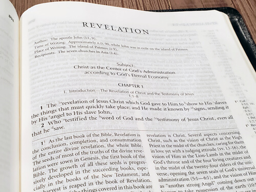 A Page in the Book of Revelation